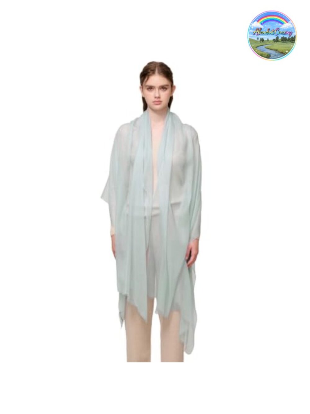 100% Cashmere Shawl Wrap Featherlight Sheer Scarf for Women All Seasons